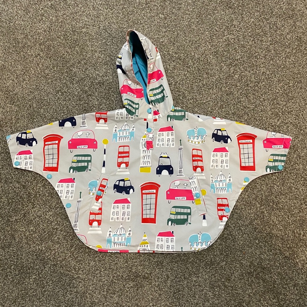 Mini Boden rain poncho.